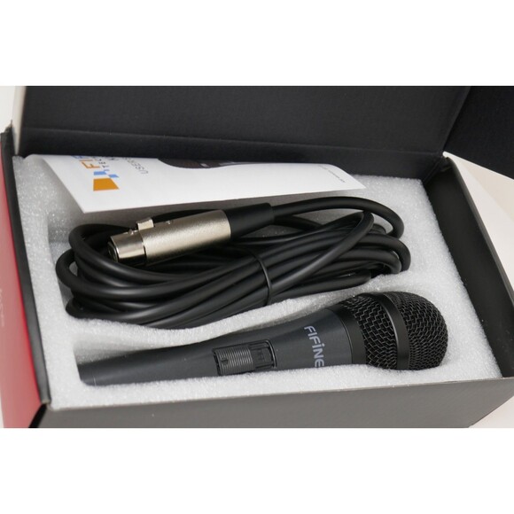 Fifine Technology K6 Black Handheld Karaoke Dynamic Vocal Microphone - Picture 5 of 14